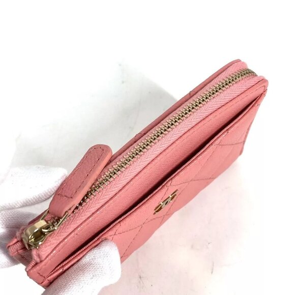 CHANEL Matelasse CC Mark Fragment Case zipper wallet case purse Unused - Picture 8 of 12